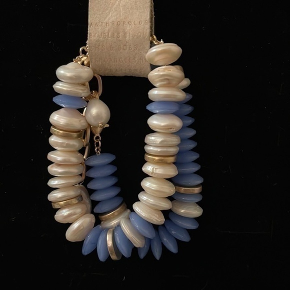 Anthropologie Lake Life Chunky Bracelet Set. NWT